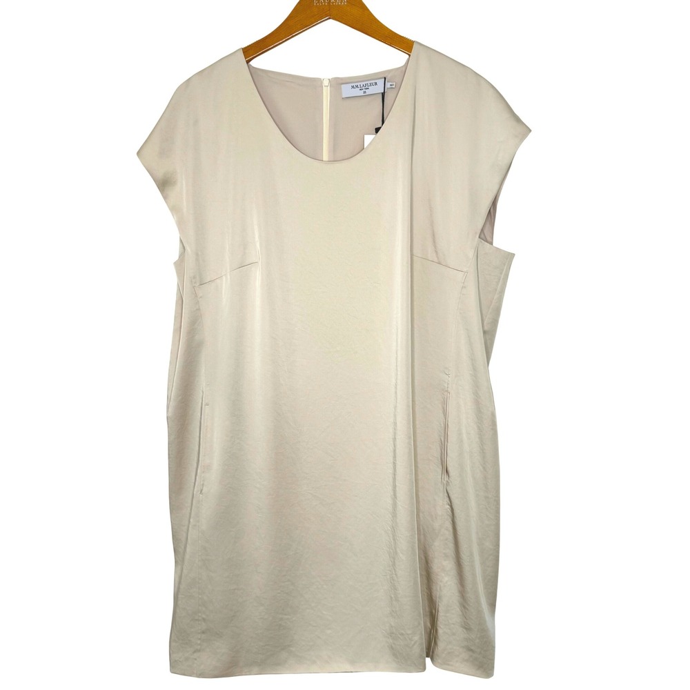 M.M. Lafleur Maaza 2.0 dress everyday satin champagne Size 20